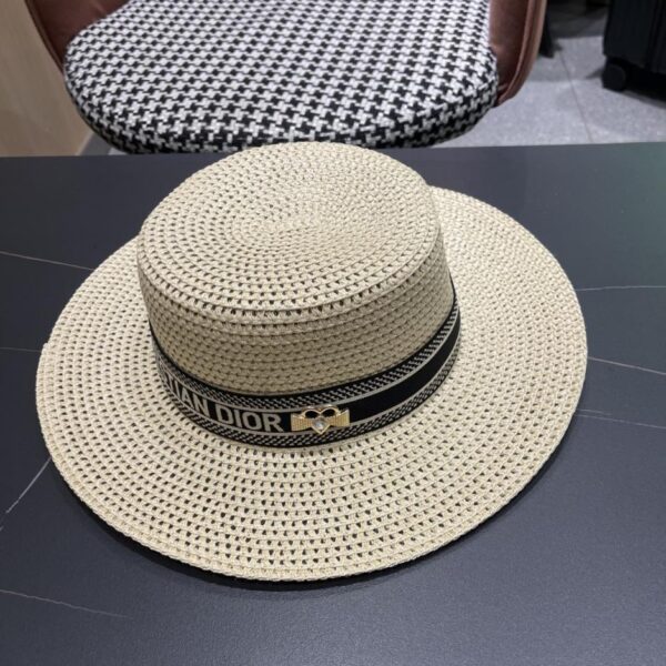 réplica,joyas,joyería,1:1,replica,fake,lujo,barato DIOR nuevo sombrero de paja para el sol y gorro de lavabo