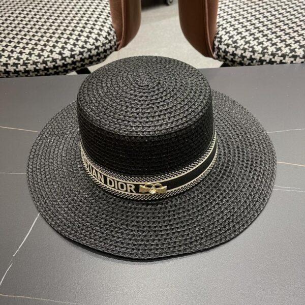 réplica,joyas,joyería,1:1,replica,fake,lujo,barato DIOR nuevo sombrero de paja para el sol y gorro de lavabo