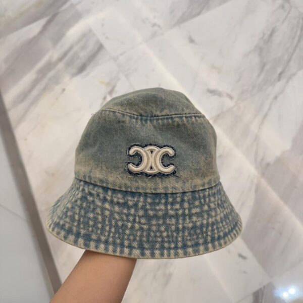 réplica,joyas,joyería,1:1,replica,fake,lujo,barato CELINE nuevo sombrero de pescador retro azul denim
