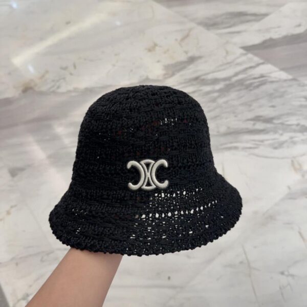 réplica,joyas,joyería,1:1,replica,fake,lujo,barato Celine Gorro de pescador de otoño e invierno para mujer, protección solar, gorro de lavabo a la moda