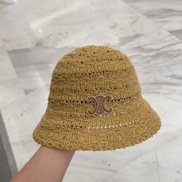 réplica,joyas,joyería,1:1,replica,fake,lujo,barato Celine Gorro de pescador de otoño e invierno para mujer, protección solar, gorro de lavabo a la moda