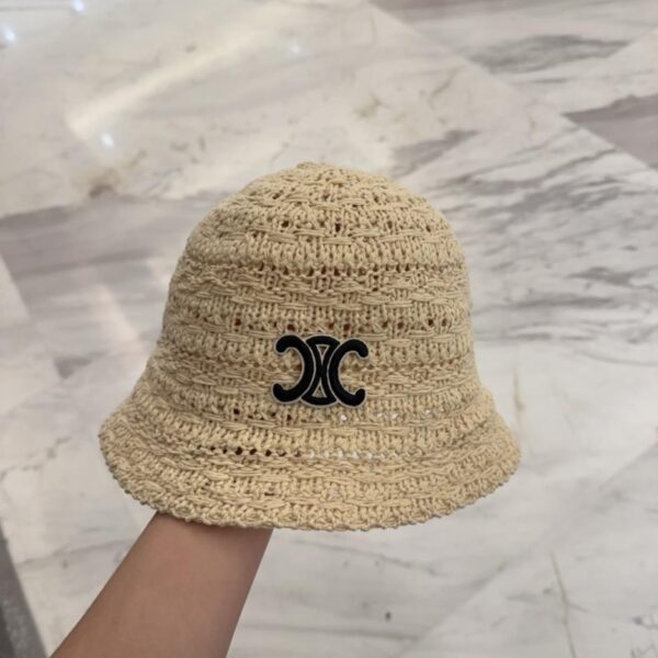 réplica,joyas,joyería,1:1,replica,fake,lujo,barato Celine Gorro de pescador de otoño e invierno para mujer, protección solar, gorro de lavabo a la moda