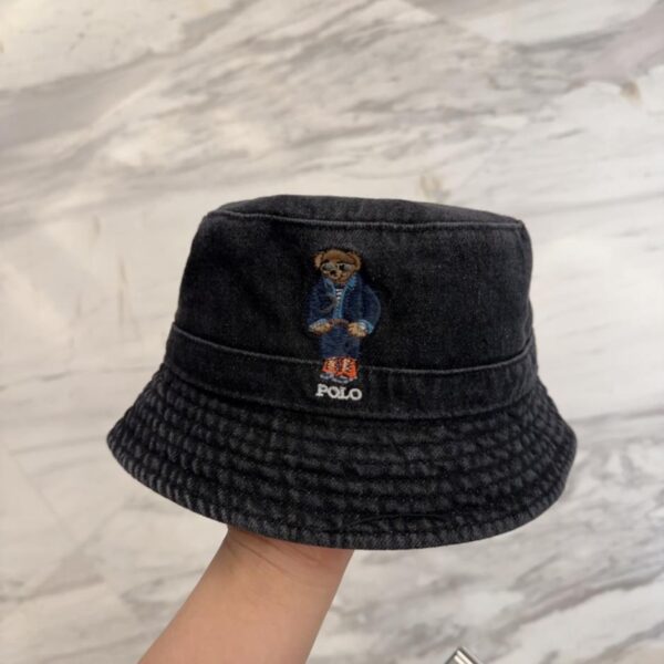 réplica,joyas,joyería,1:1,replica,fake,lujo,barato POLO sombrero de cubo de mezclilla bordado clásico sombrero para el sol bordado 4D