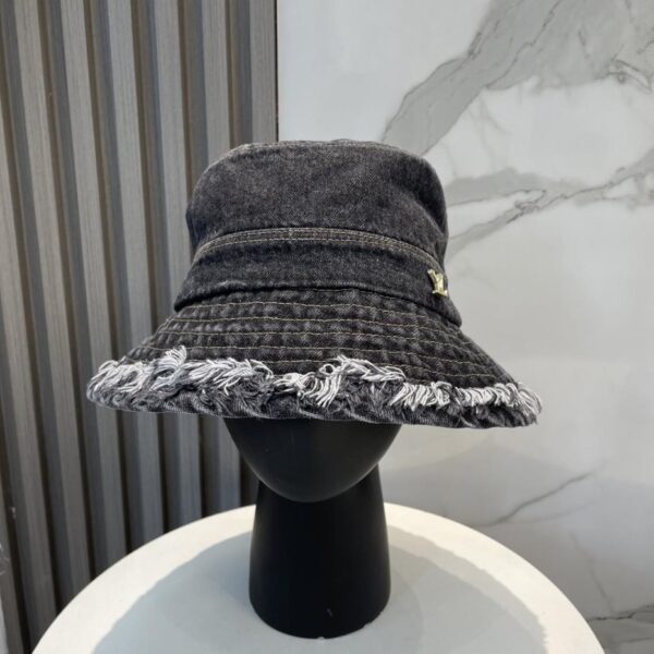 réplica,joyas,joyería,1:1,replica,fake,lujo,barato Loui Vuitton nuevo sombrero de pescador de mezclilla lavada sombrero para el sol unisex