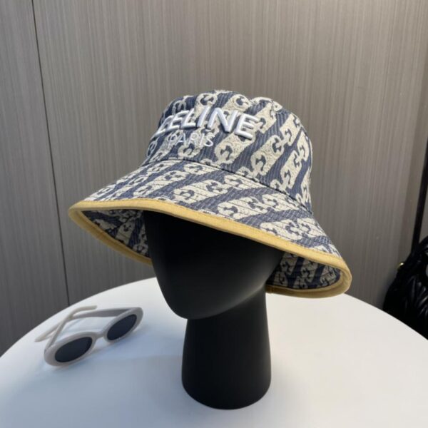réplica,joyas,joyería,1:1,replica,fake,lujo,barato Lanzamiento de la nueva versión alta de CELINE, sombrero de pescador bordado simple