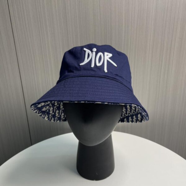 réplica,joyas,joyería,1:1,replica,fake,lujo,barato Sitio web oficial de Dior, el último sombrero de pescador con logo Dior bordado a doble cara