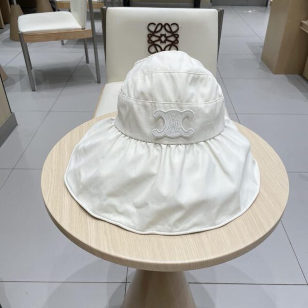 réplica,joyas,joyería,1:1,replica,fake,lujo,barato Sombrero de pescador con protección solar y sombrero de copa vacío simple Celine