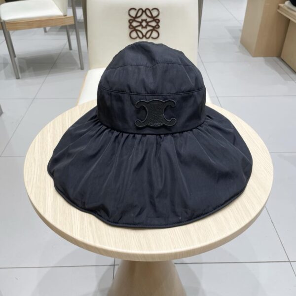 réplica,joyas,joyería,1:1,replica,fake,lujo,barato Sombrero de pescador con protección solar y sombrero de copa vacío simple Celine