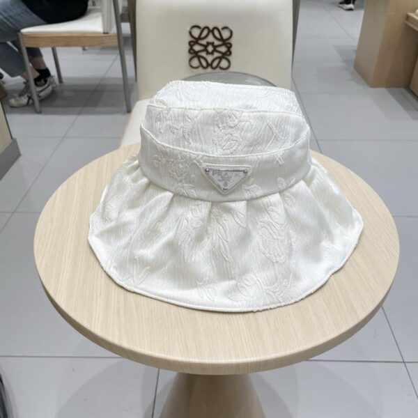 réplica,joyas,joyería,1:1,replica,fake,lujo,barato Sombrero de pescador PRADA con copa hueca y ala grande