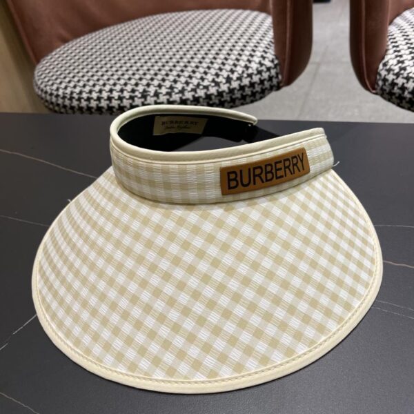 réplica,joyas,joyería,1:1,replica,fake,lujo,barato Burberry Sombrero para el sol de ala grande Nuevo sombrero para el sol con diseño de pata de gallo para mujer