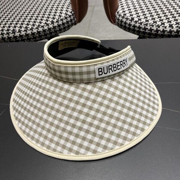 réplica,joyas,joyería,1:1,replica,fake,lujo,barato Burberry Sombrero para el sol de ala grande Nuevo sombrero para el sol con diseño de pata de gallo para mujer