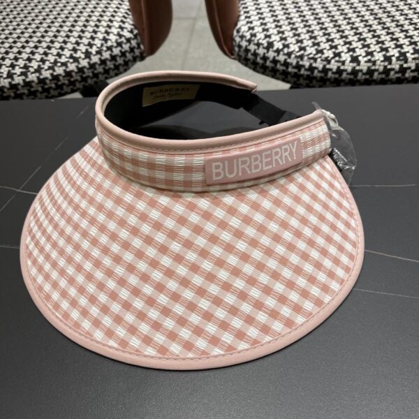 réplica,joyas,joyería,1:1,replica,fake,lujo,barato Burberry Sombrero para el sol de ala grande Nuevo sombrero para el sol con diseño de pata de gallo para mujer