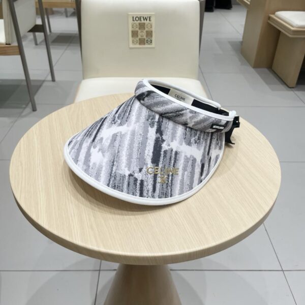 réplica,joyas,joyería,1:1,replica,fake,lujo,barato Celine nueva diadema ligera sombrero de copa vacío sombrero de sol con lazo de verano para mujer