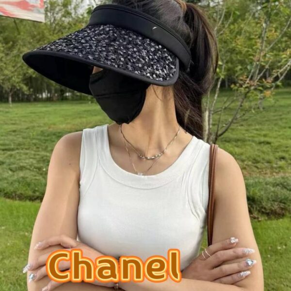 réplica,joyas,joyería,1:1,replica,fake,lujo,barato CHANEL nuevo sombrero para el sol de verano.
