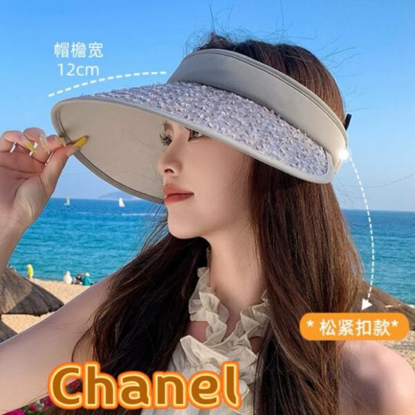 réplica,joyas,joyería,1:1,replica,fake,lujo,barato CHANEL nuevo sombrero para el sol de verano.