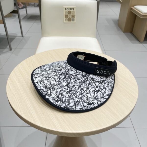 réplica,joyas,joyería,1:1,replica,fake,lujo,barato Sombrero de copa vacío Gucci, sombrero de protección solar de ala grande de verano para mujer