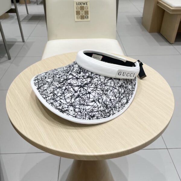 réplica,joyas,joyería,1:1,replica,fake,lujo,barato Sombrero de copa vacío Gucci, sombrero de protección solar de ala grande de verano para mujer