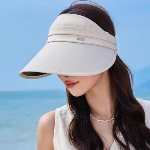 réplica,joyas,joyería,1:1,replica,fake,lujo,barato Sombrero Miu Miu para mujer, novedad de verano, sombrero hueco con protección solar de ala grande, sombrero para el sol