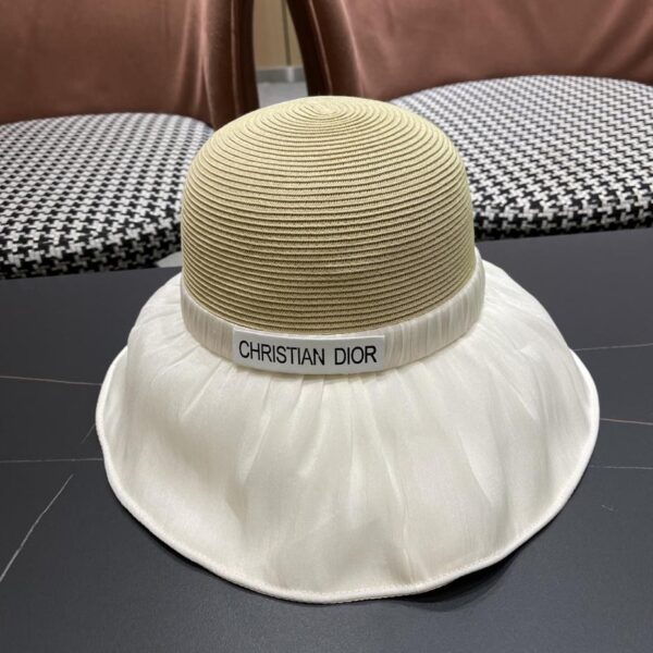 réplica,joyas,joyería,1:1,replica,fake,lujo,barato DIOR nuevo sombrero de pescador transpirable con lazo de ala ancha