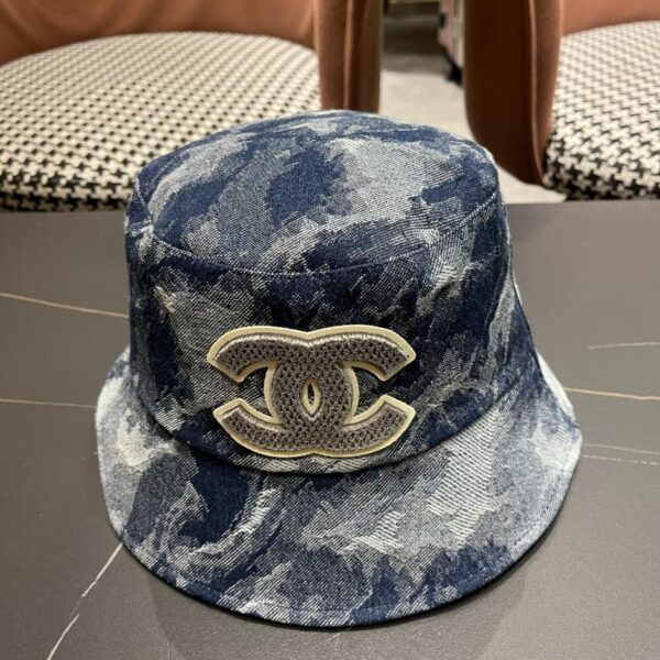 réplica,joyas,joyería,1:1,replica,fake,lujo,barato CHANEL nuevo sombrero de pescador retro azul denim