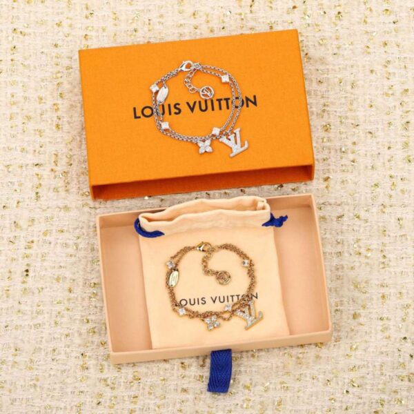 réplica,joyas,joyería,1:1,replica,fake,lujo,barato Pulsera de doble capa LV, último modelo (OX5DK)