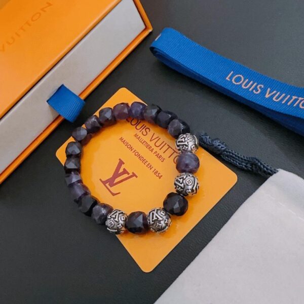 réplica,joyas,joyería,1:1,replica,fake,lujo,barato Pulsera Louis Vuitton RW de plata tailandesa con ágata multielemento (WKQTP)