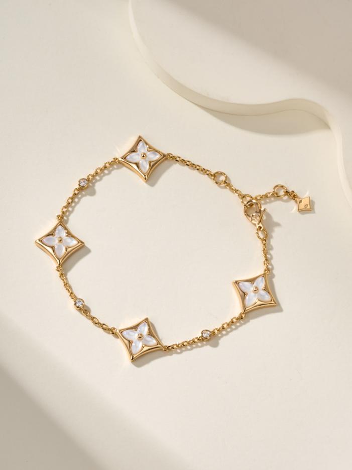 réplica,joyas,joyería,1:1,replica,fake,lujo,barato réplica,joyas,joyería,1:1,replica,fake,lujo,barato Pulsera LV de nácar blanco (QQSEG)