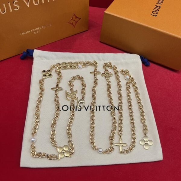 réplica,joyas,joyería,1:1,replica,fake,lujo,barato Collar Louis Vuitton con zafiro rosa y diamantes (YMJX7)