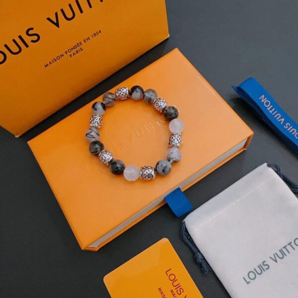 réplica,joyas,joyería,1:1,replica,fake,lujo,barato Pulsera Louis Vuitton RW de ágata multielemento estilo tailandés en plata (GSYI1)