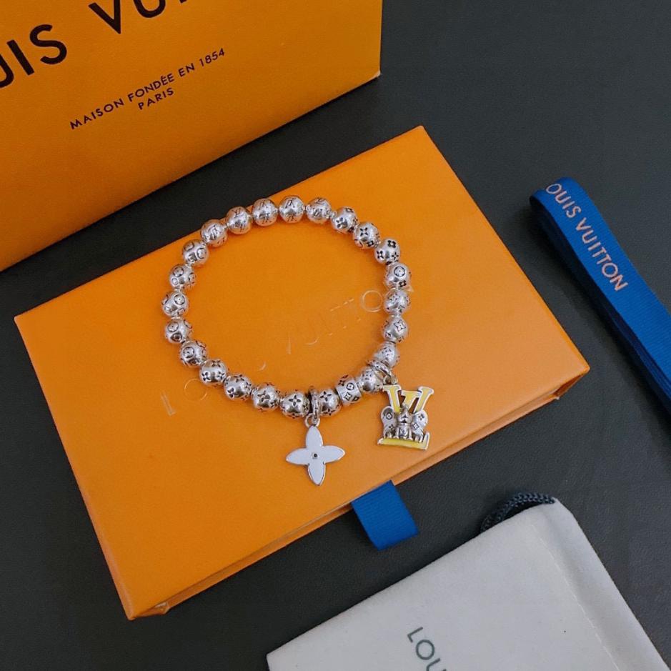 réplica,joyas,joyería,1:1,replica,fake,lujo,barato réplica,joyas,joyería,1:1,replica,fake,lujo,barato Pulsera Louis Vuitton RW Original, nueva, estilo retro, rock, punk, estilo tailandés, plata (OVIAE)