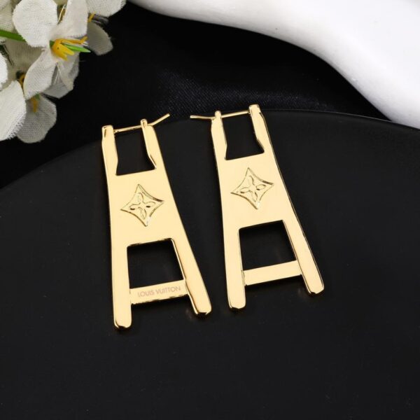réplica,joyas,joyería,1:1,replica,fake,lujo,barato Pendientes de corazón floreciente de San Valentín LV (I7EFJ)