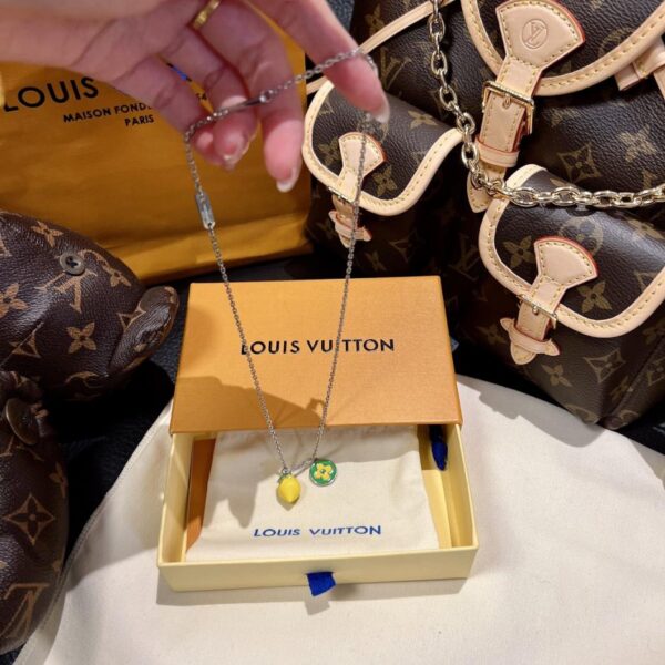 réplica,joyas,joyería,1:1,replica,fake,lujo,barato Collar de limón de Louis Vuitton, colección primavera/verano, tema LFruits (N3QAA)
