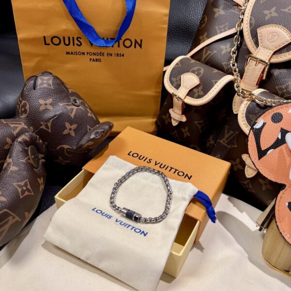 réplica,joyas,joyería,1:1,replica,fake,lujo,barato Pulsera clásica con candado de cuentas Louis Vuitton (YRAQ5)