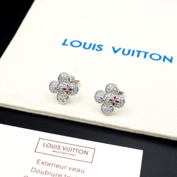 réplica,joyas,joyería,1:1,replica,fake,lujo,barato Conjunto nuevo de pendientes y collar LV (7L77A)