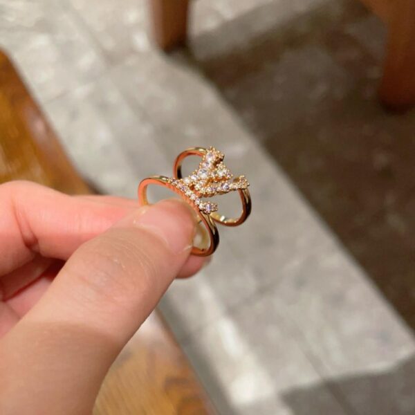 réplica,joyas,joyería,1:1,replica,fake,lujo,barato Nuevo anillo hueco LOGO de Louis Vuitton (Q71NN)