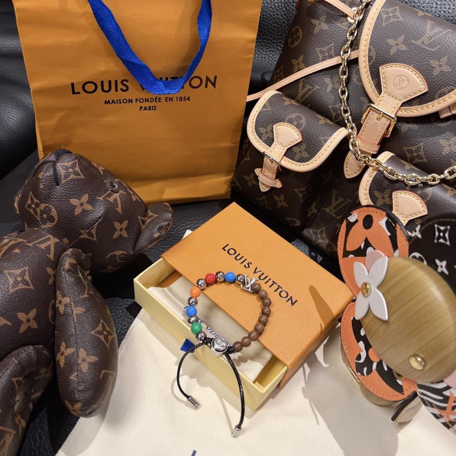 réplica,joyas,joyería,1:1,replica,fake,lujo,barato réplica,joyas,joyería,1:1,replica,fake,lujo,barato Pulsera de cuentas de colores de Louis Vuitton (XI3EO)