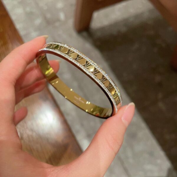 réplica,joyas,joyería,1:1,replica,fake,lujo,barato Pulsera hueca con letras LV, nuevo producto (I1MJ2)