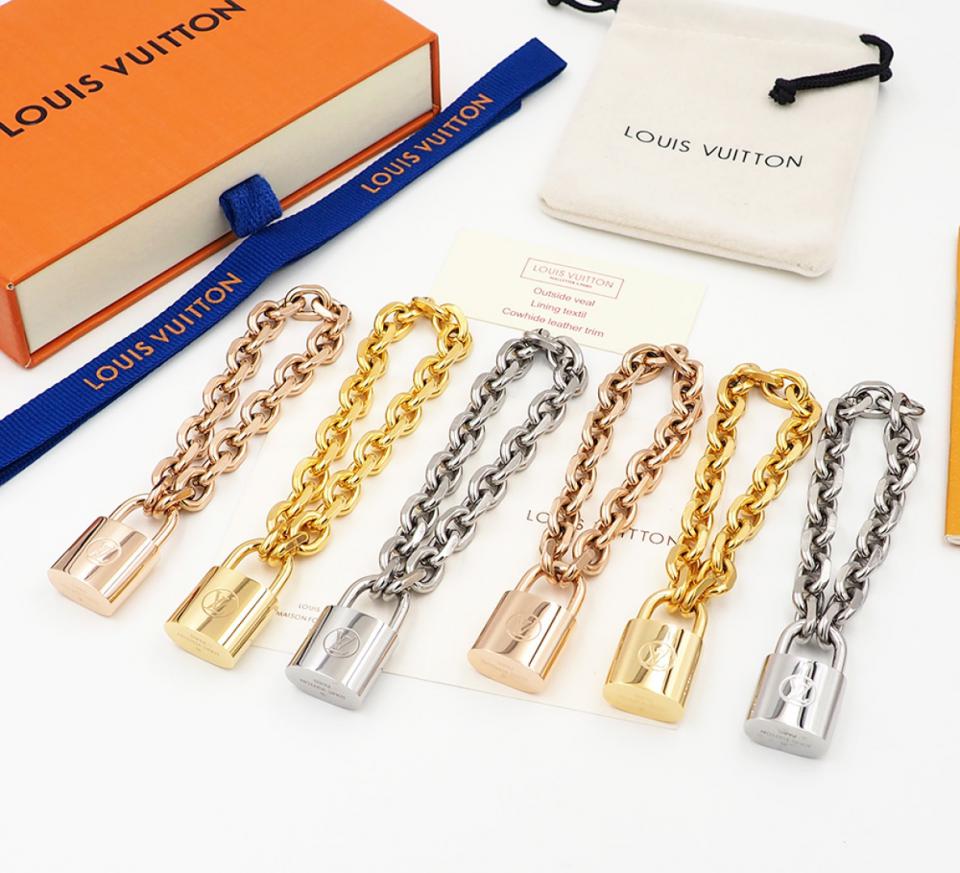 réplica,joyas,joyería,1:1,replica,fake,lujo,barato réplica,joyas,joyería,1:1,replica,fake,lujo,barato Pulsera LV New Lock LV Edge Cadenas (5LY7L)