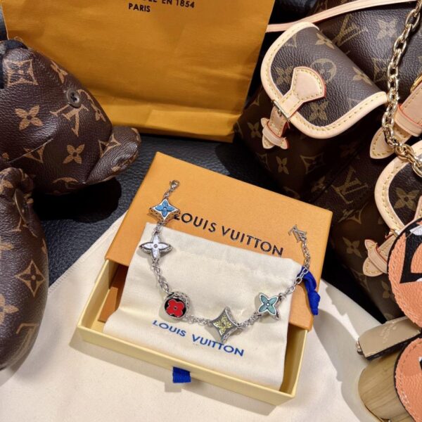 réplica,joyas,joyería,1:1,replica,fake,lujo,barato Pulsera de cuentas florales de Louis Vuitton (KGYJA)