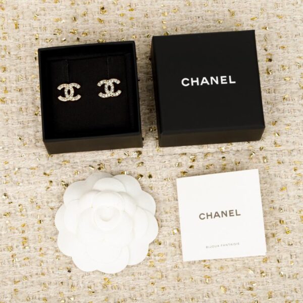 réplica,joyas,joyería,1:1,replica,fake,lujo,barato ¡Oro claro y plata! Broche con doble C grabada de Chanel (PRQ1X)