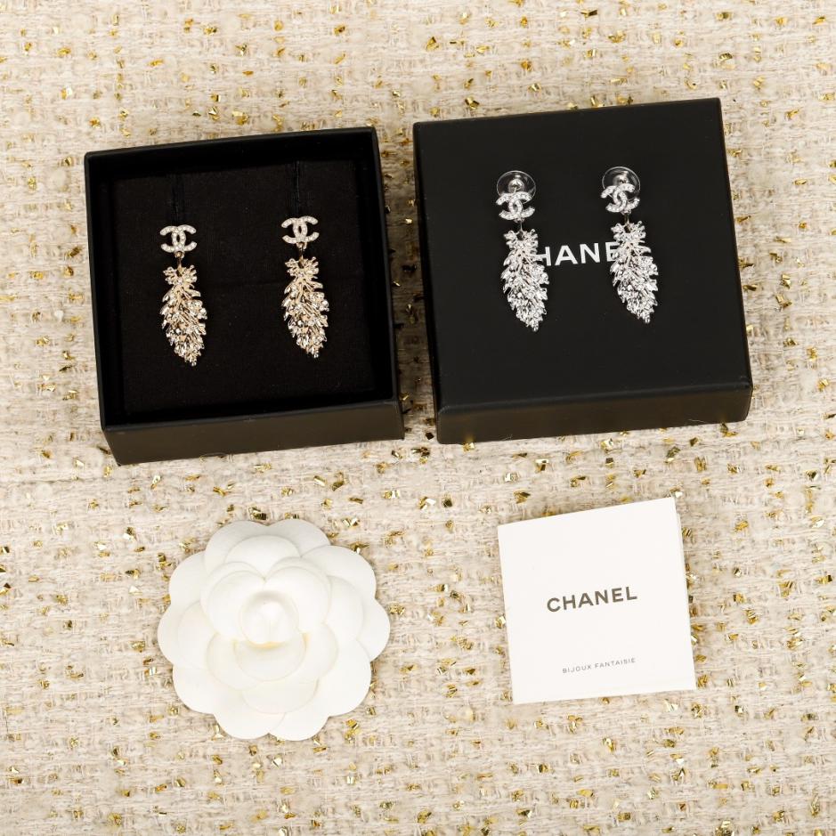 réplica,joyas,joyería,1:1,replica,fake,lujo,barato réplica,joyas,joyería,1:1,replica,fake,lujo,barato Pendientes de plumas de Chanel (J8EI8)