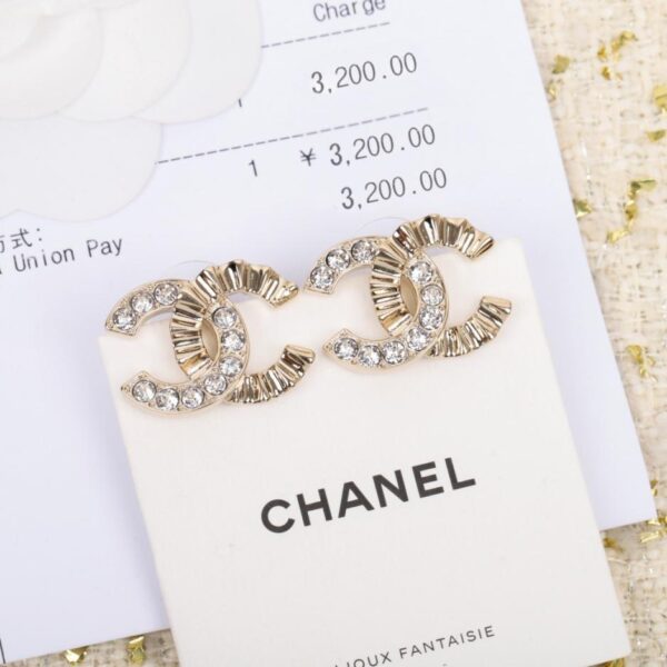 réplica,joyas,joyería,1:1,replica,fake,lujo,barato Pendientes Chanel Sunflower Double C (HTRAD)