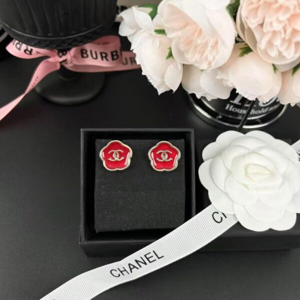 réplica,joyas,joyería,1:1,replica,fake,lujo,barato Pendientes huecos de diamantes doble C de Chanel (EBFBH)