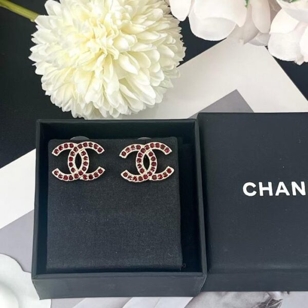 réplica,joyas,joyería,1:1,replica,fake,lujo,barato Broche de doble C con diamantes de imitación ámbar de Chanel (VNG5E)