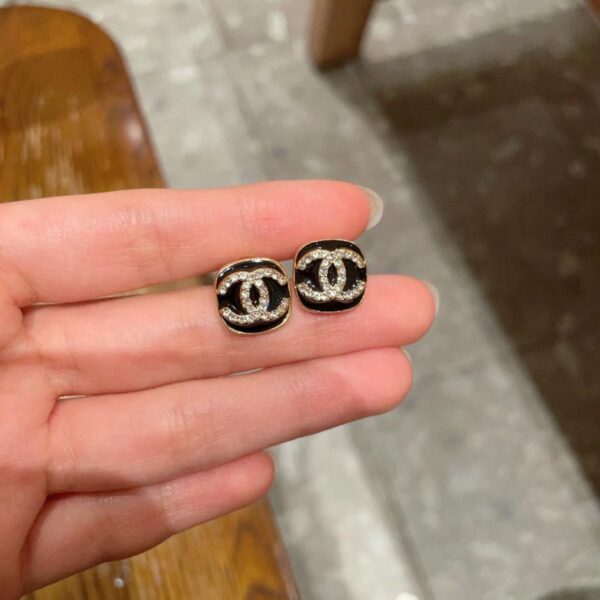 réplica,joyas,joyería,1:1,replica,fake,lujo,barato Pendientes vintage de doble C de Chanel, réplica original del logotipo (3T2FU)