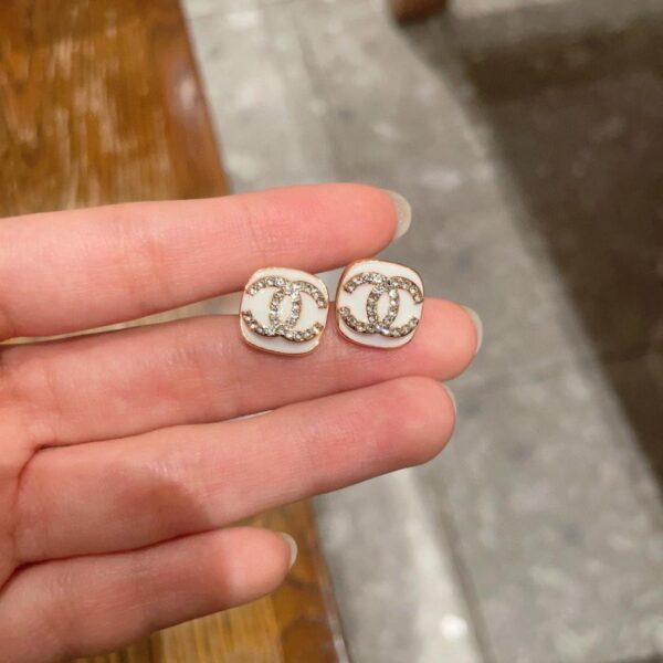 réplica,joyas,joyería,1:1,replica,fake,lujo,barato Pendientes vintage de doble C de Chanel, réplica original del logotipo (GE5SL)