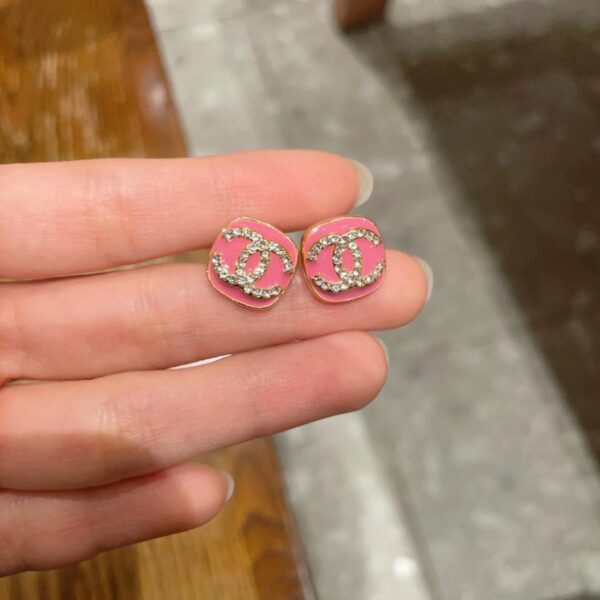 réplica,joyas,joyería,1:1,replica,fake,lujo,barato Pendientes vintage de doble C de Chanel, réplica original del logotipo (XEV8L)