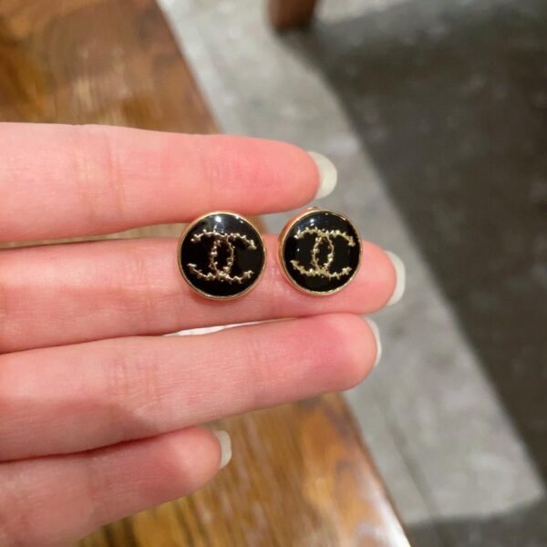 réplica,joyas,joyería,1:1,replica,fake,lujo,barato Pendientes Chanel Doble C de segunda mano (C6Q4A)