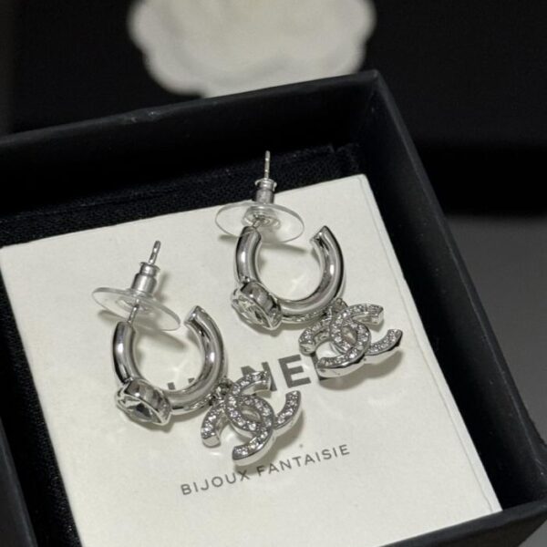 réplica,joyas,joyería,1:1,replica,fake,lujo,barato Los últimos pendientes de corazón de platino de Chanel están hechos de latón ZP (GM35N)