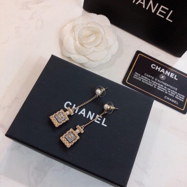 réplica,joyas,joyería,1:1,replica,fake,lujo,barato Pendientes largos Chanel (ROWOM)